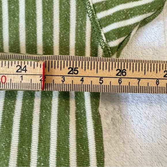 Anthropology Pilco Wharfside Hooded Sweatshirt Green Motif Size 2X - Picture 9 of 12